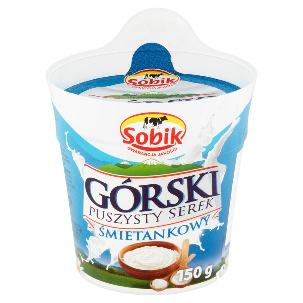 Sobik Górski puszysty serek śmietankowy 150 g