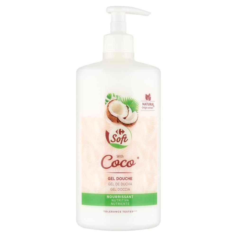 Carrefour Soft Coco Kremowy żel pod prysznic 750 ml