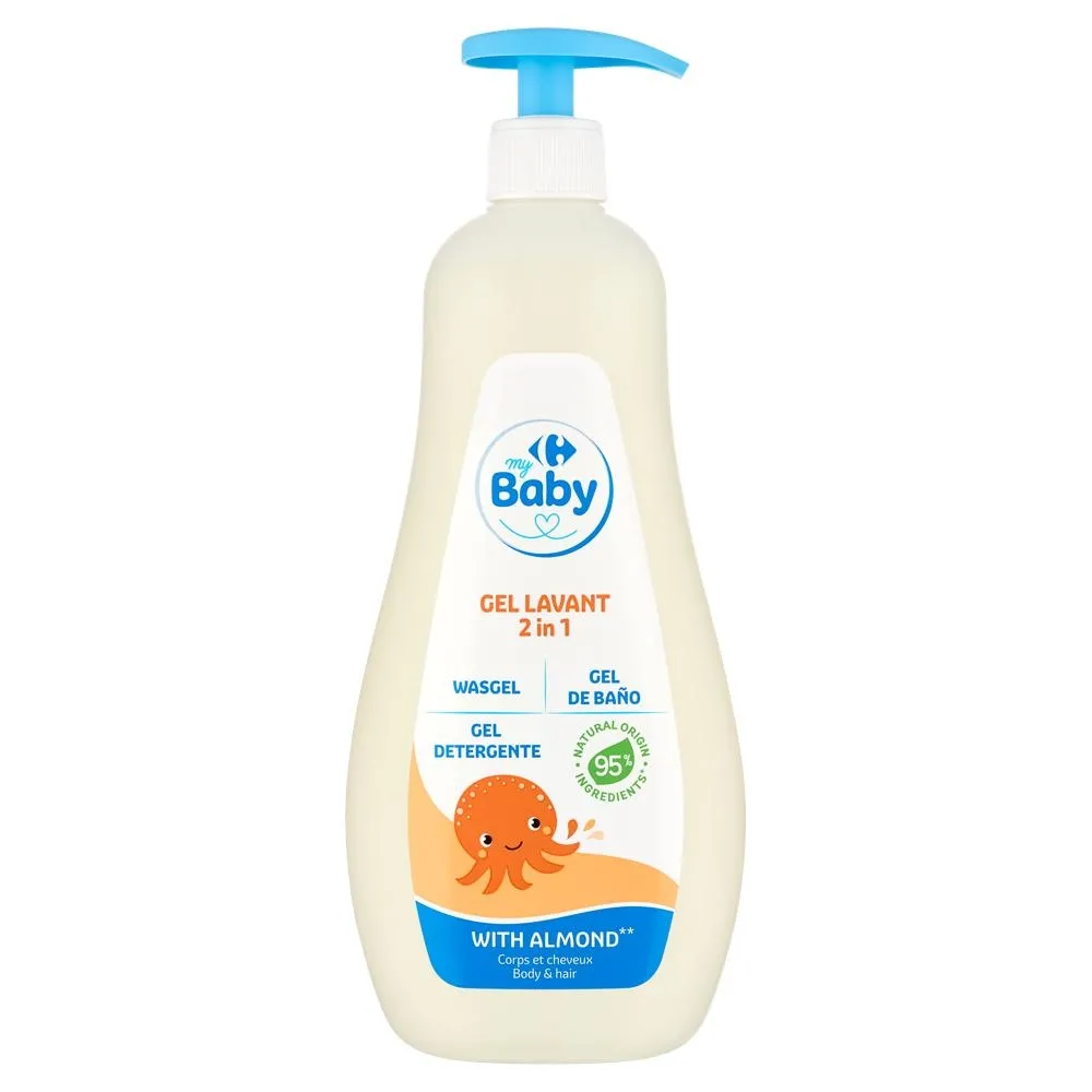 Carrefour my Baby Żel myjący 2 w 1 do ciała i włosów 750 ml