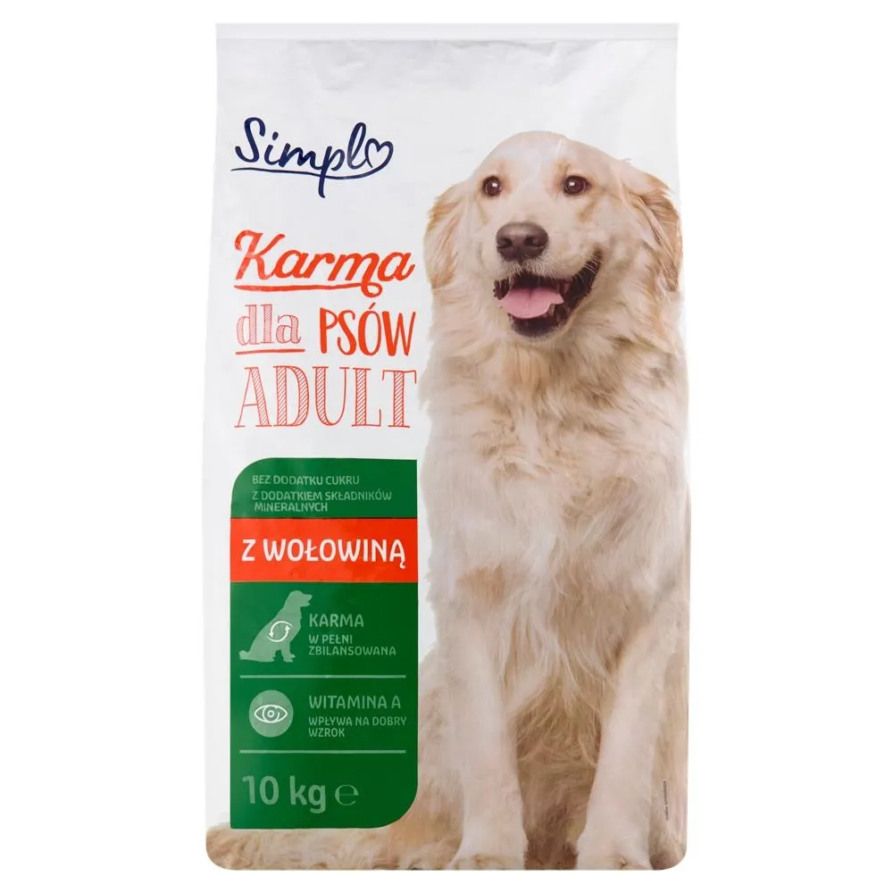 Simpl Adult Karma dla psów z wołowiną 10 kg