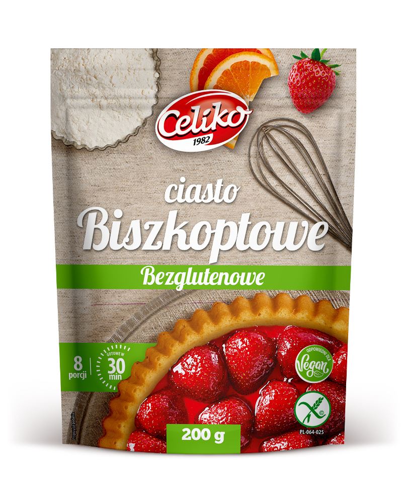 Ciasto biszkoptowe bezglutenowe - mieszanka do wypieku