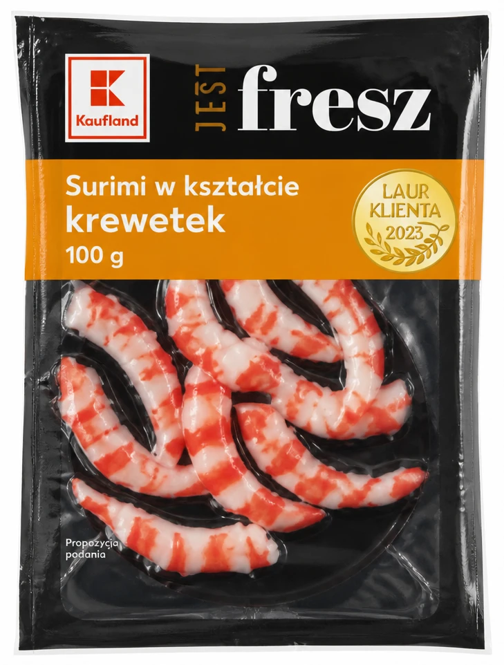 Surimi w kształcie krewetek