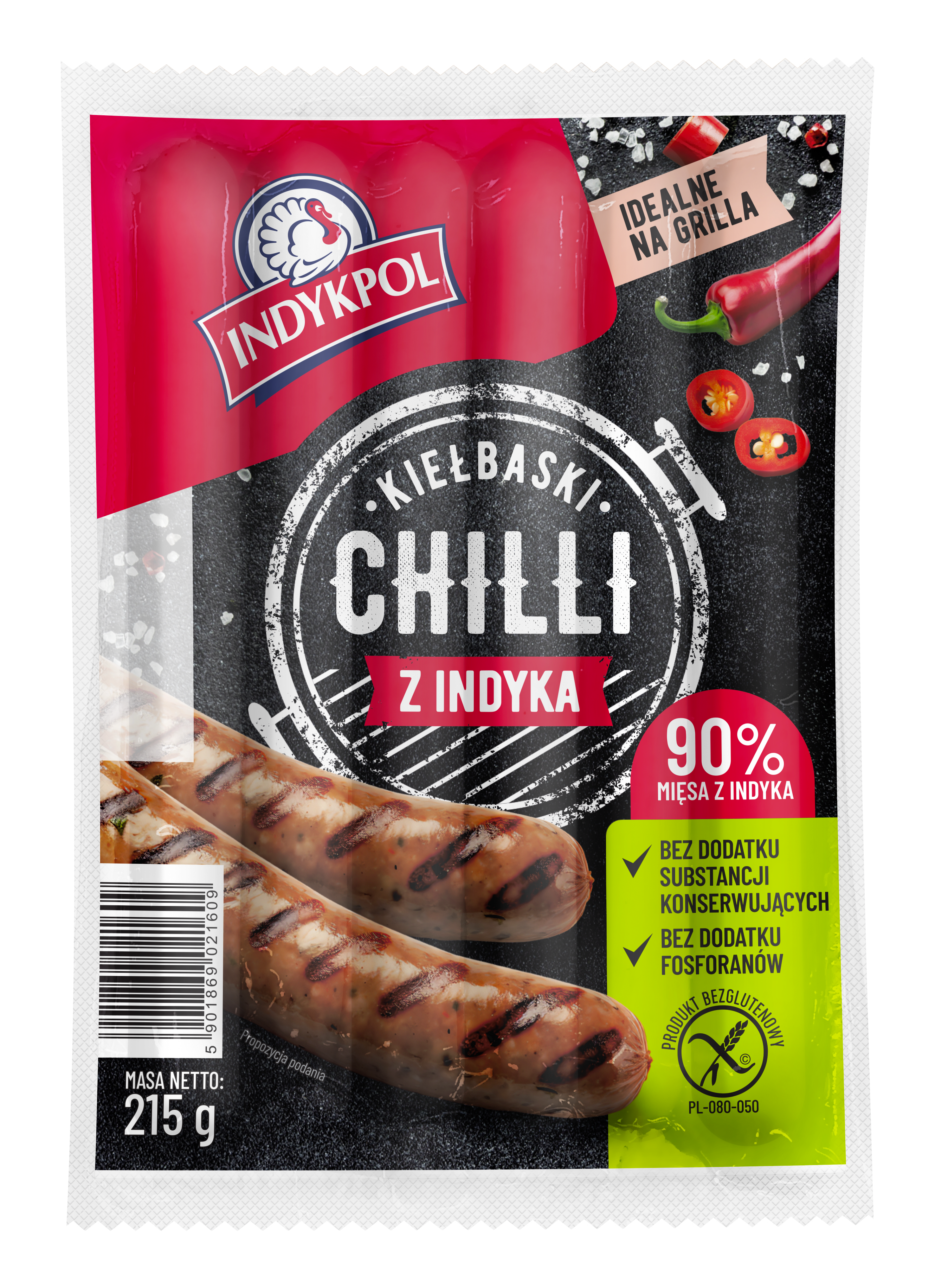 Kiełbaski Chill Z Indyka 215G Indykpol