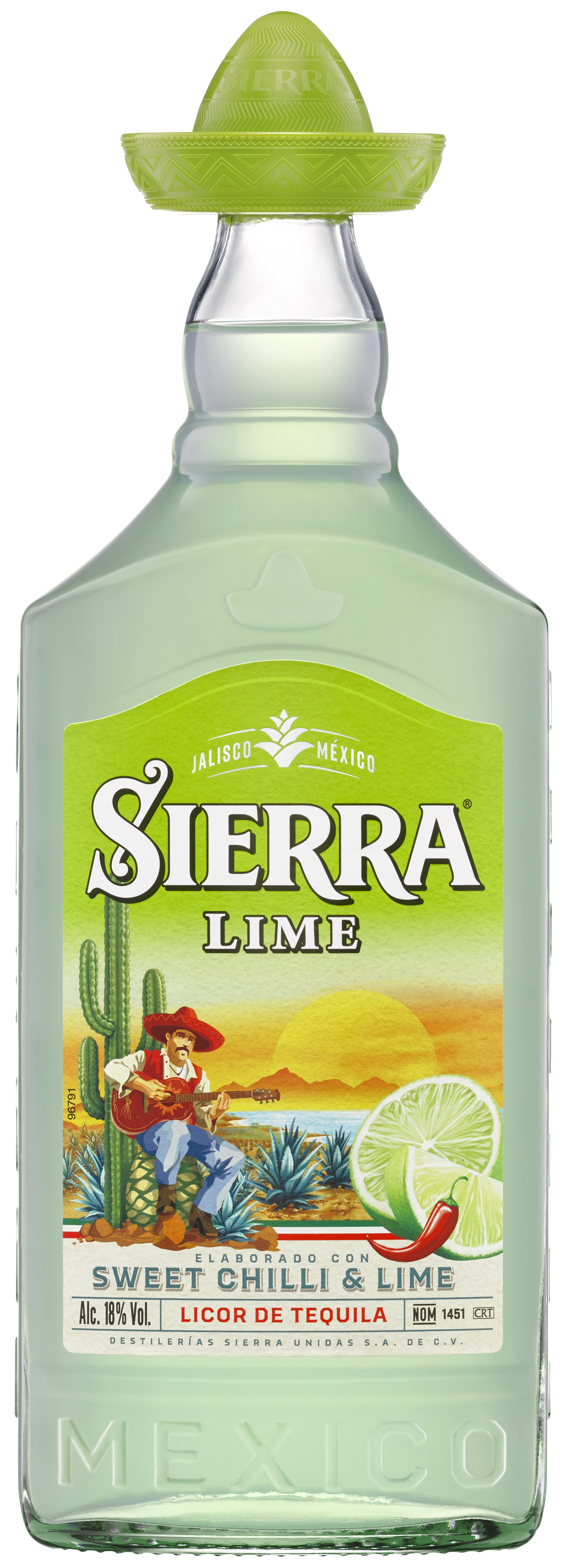 Likier Sierra Tequila Lime 18% 700 Ml
