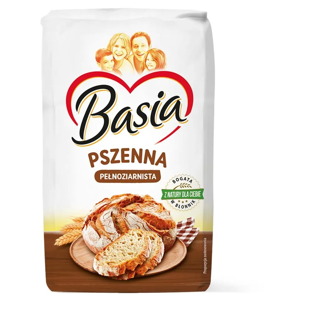 Basia Mąka pszenna pełnoziarnista 900 g