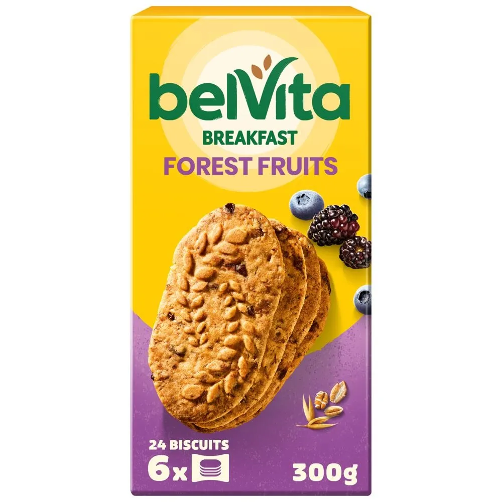 belVita ciastka zbożowe z owocami leśnymi ciastka zbożowe - 300 g