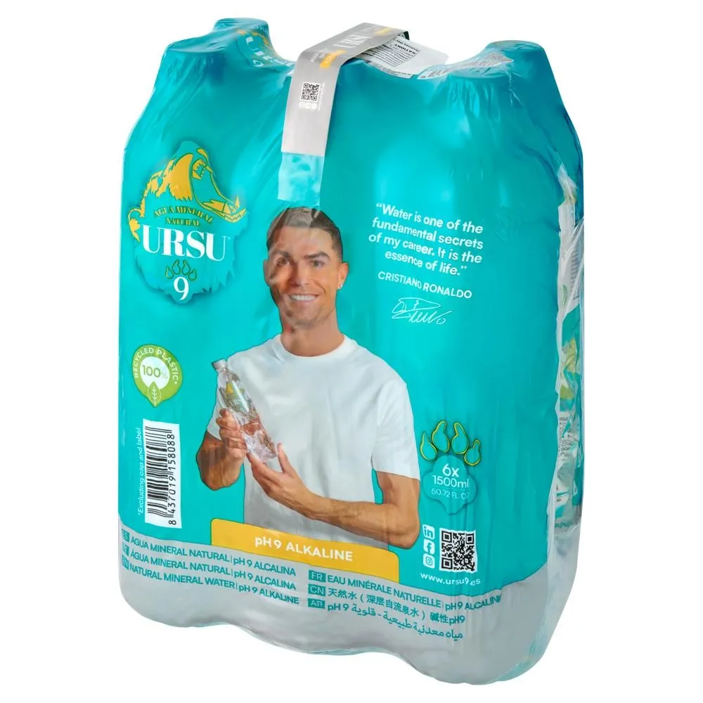 Ursu Naturalna woda mineralna niegazowana niskozmineralizowana alkaliczna 6 x 1500 ml