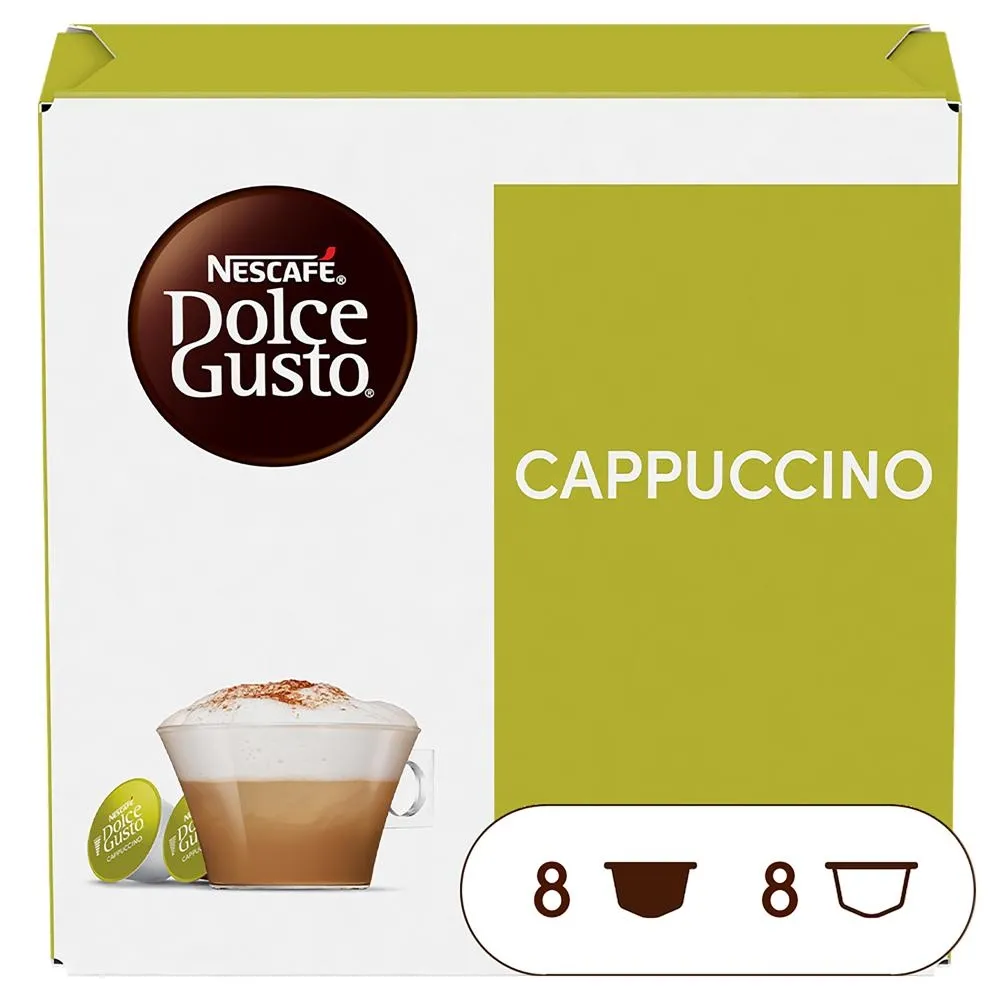 NESCAFÉ Dolce Gusto Cappuccino Kawa w kapsułkach 186,4 g (8 x 17 g i 8 x 6,3 g)