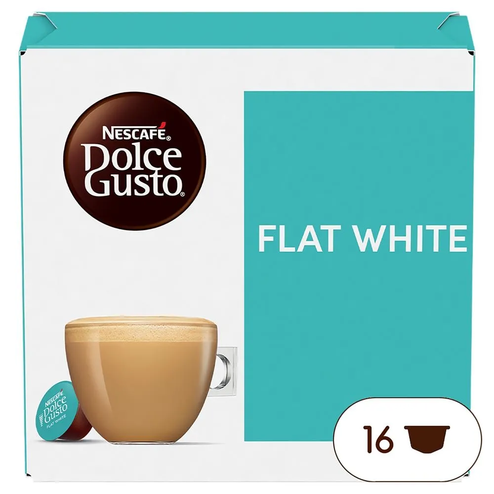 NESCAFÉ Dolce Gusto Flat White Kawa w kapsułkach 187,2 g (16 x 11,7 g)