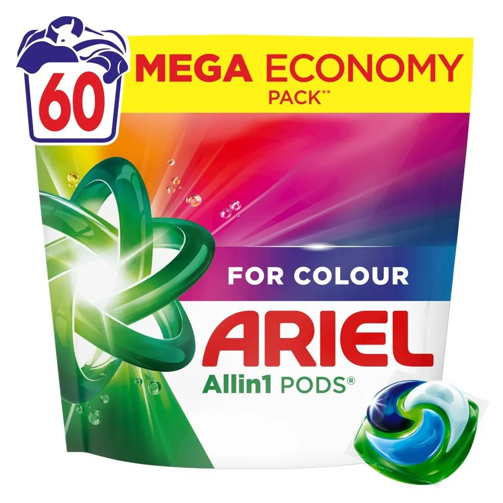 Ariel Allin1 PODS Kapsułki Do Prania Do Kolorowych Tkanin, 60 Prań
