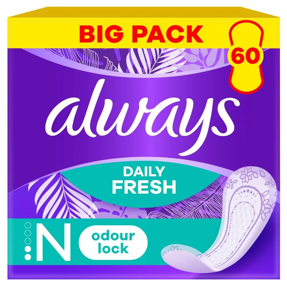 Always Dailies Normal Fresh & Protect Wkładki higieniczne x60