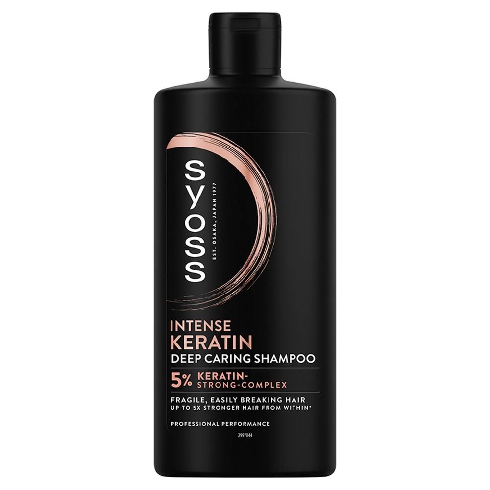 Syoss Intense Keratin Szampon głęboko pielęgnujący do włosów delikatnych i łamliwych 440 ml