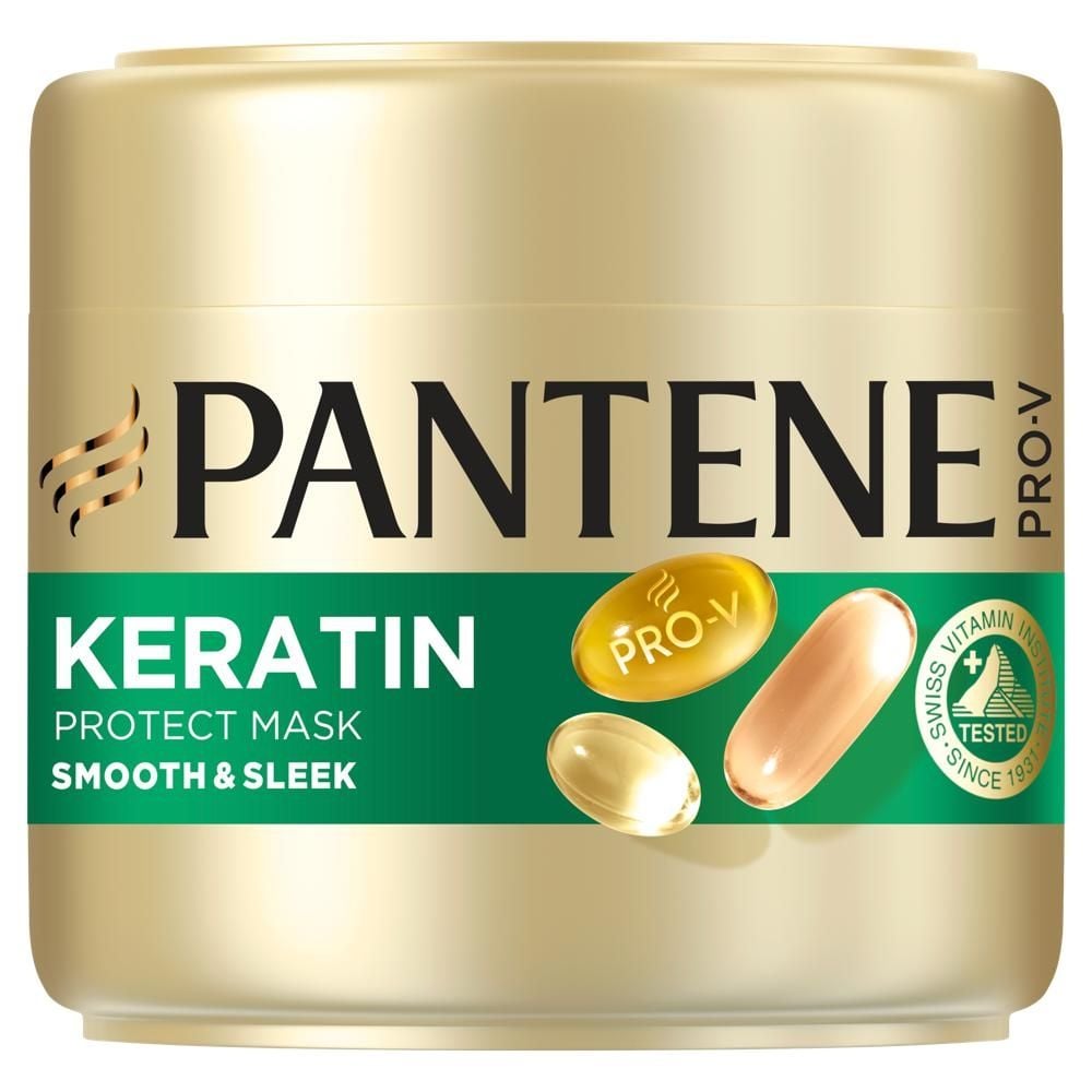 Pantene Pro-V Smooth & Sleek Keratin Protect Maska 300 ml do włosów puszących się