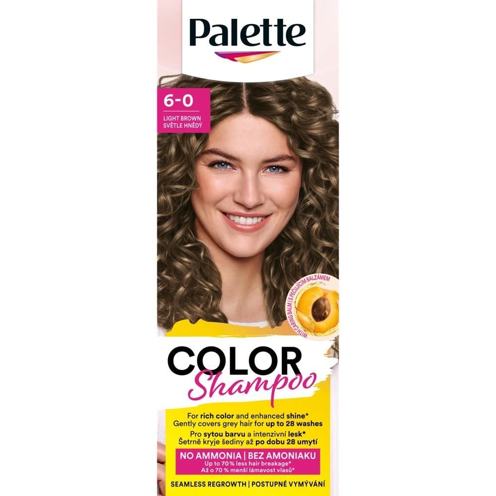Palette Color Shampoo Szampon koloryzujący do włosów 6-0 jasny brąz