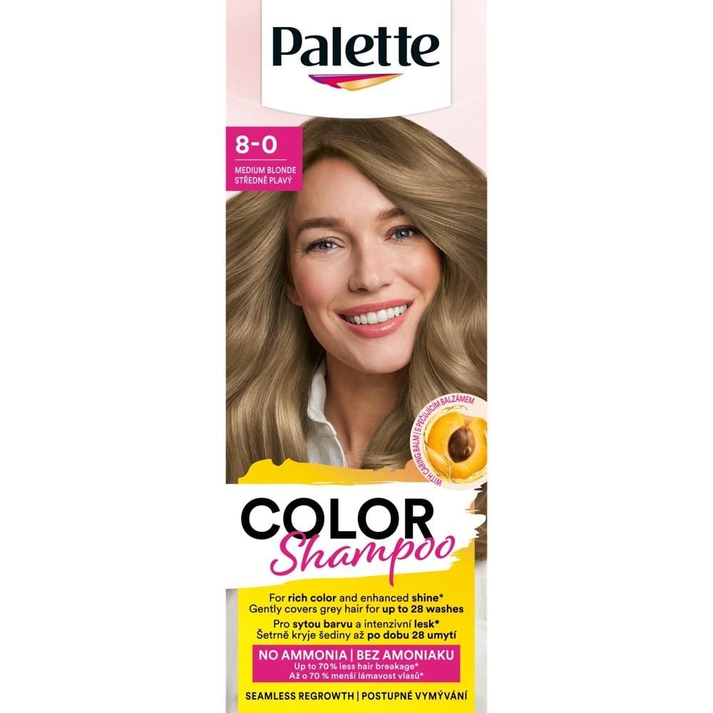 Palette Color Shampoo Szampon koloryzujący do włosów 8-0 średni blond