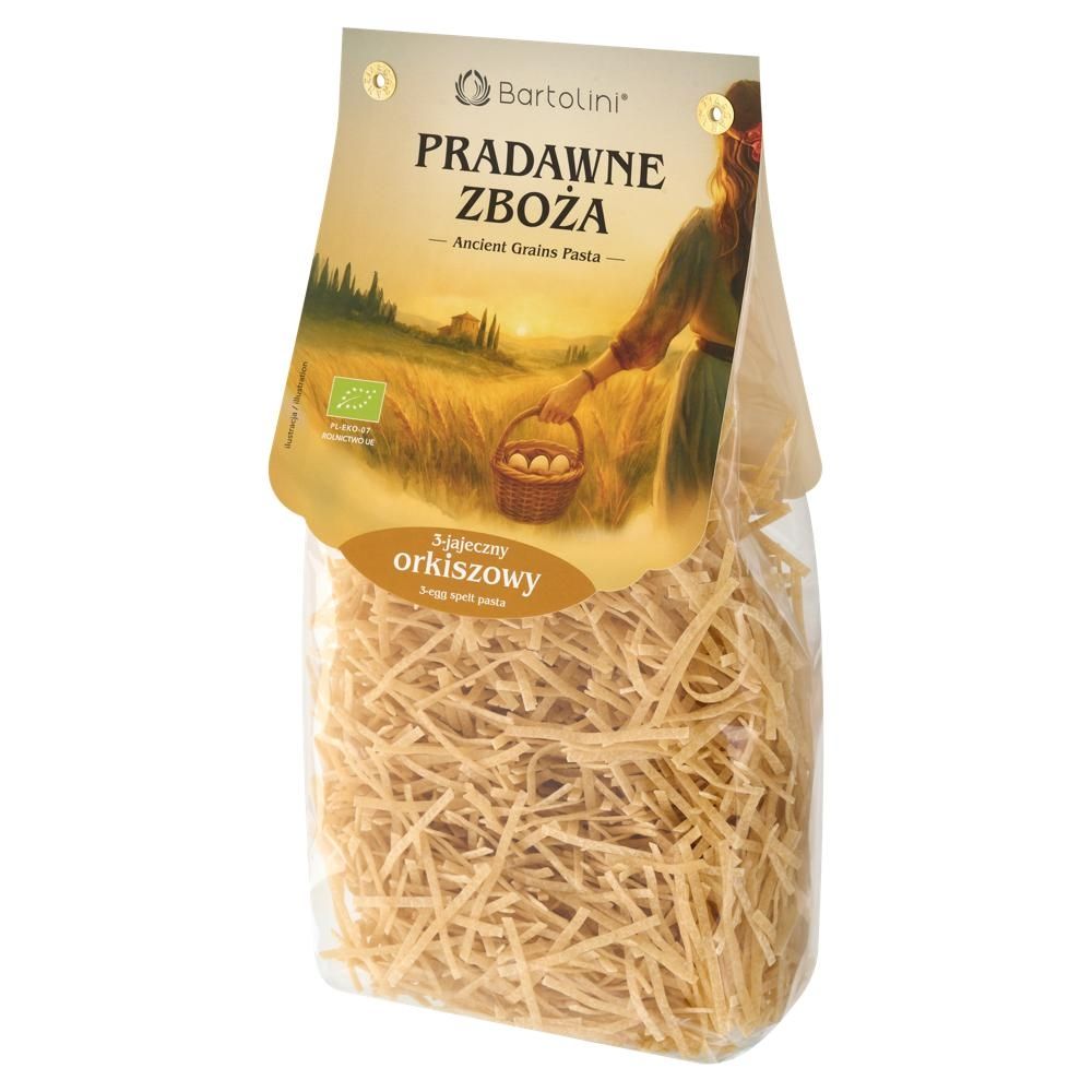 Bartolini Pradawne Zboża Makaron 3-jajeczny orkiszowy krajanka 250 g