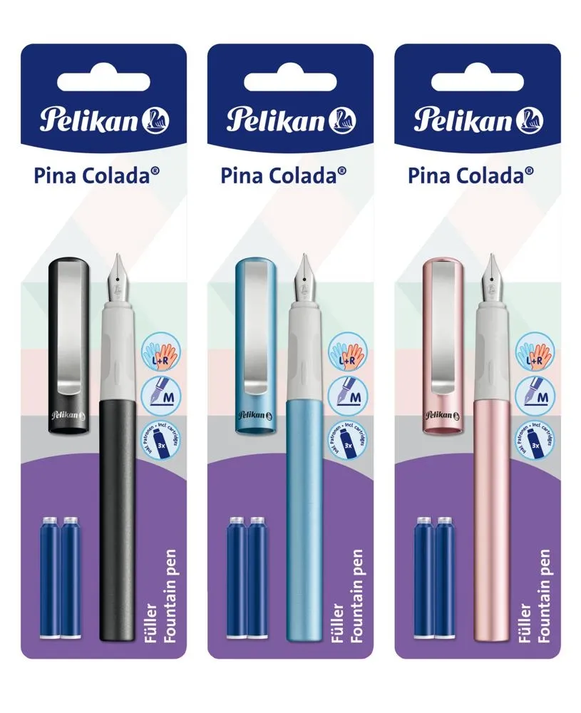 Pióro wieczne Pelikan Pina Colada + 2 naboje mix kolorów