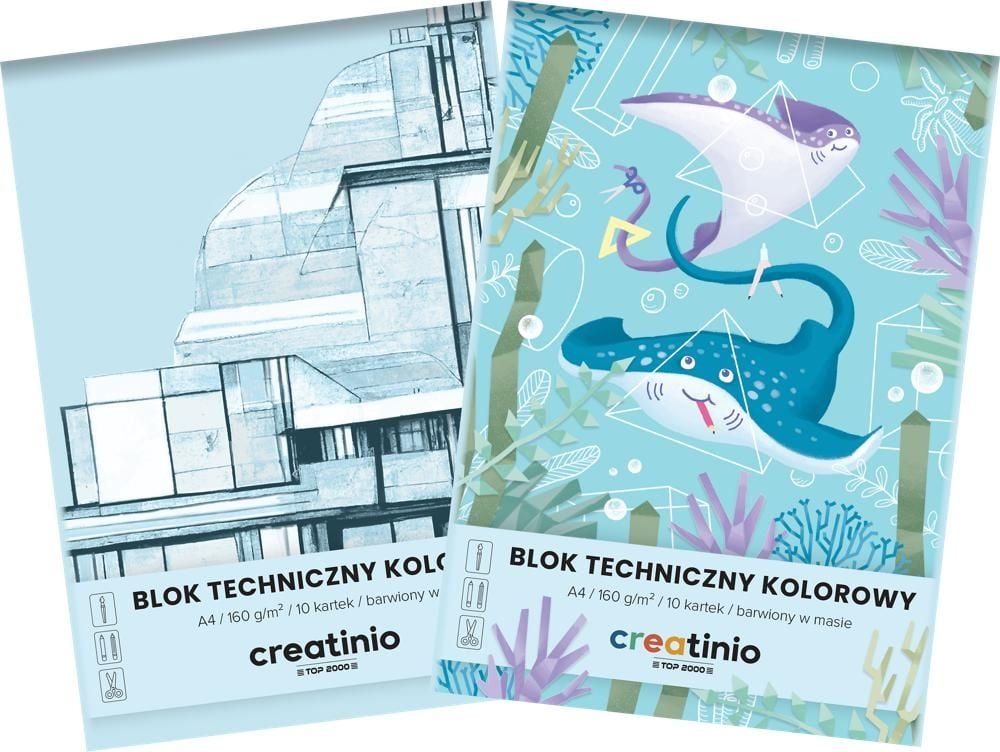 Blok techniczny creatinio a4 10k kartek, kolorowy