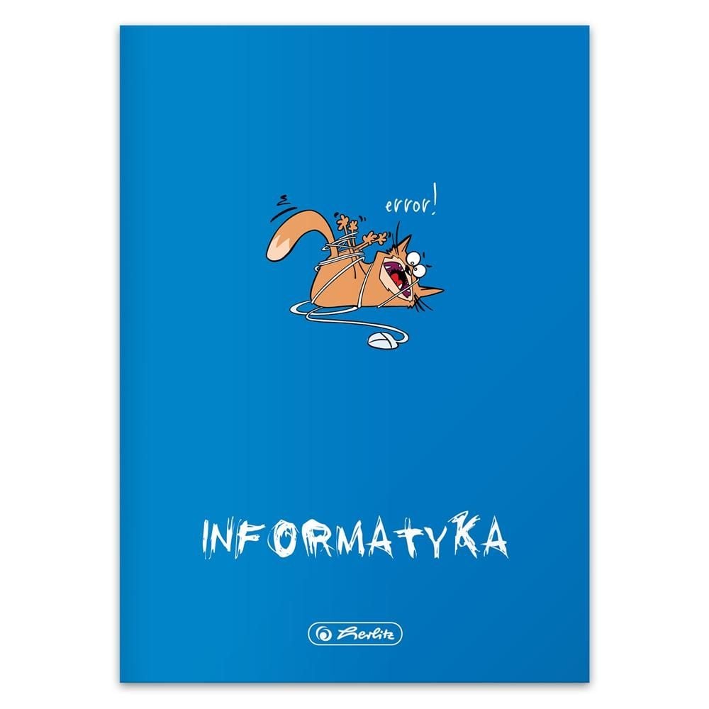 Zeszyt Herlitz ECOPP PRZ Informatyka A5 60k kratka z marginesem