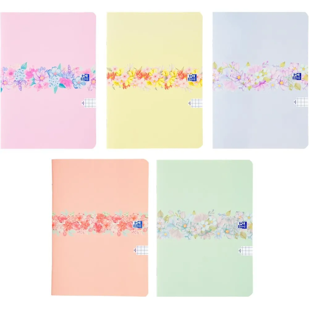 Zeszyt oxford flowers a5/32k kratka z marginesem