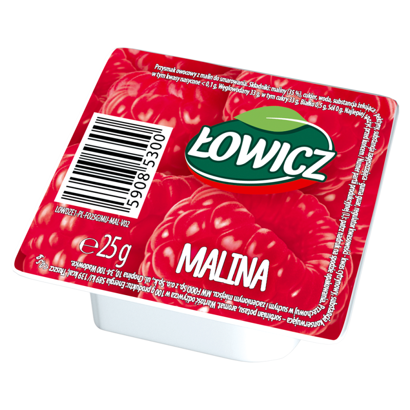 Dżem malinowy w MINI porcjach