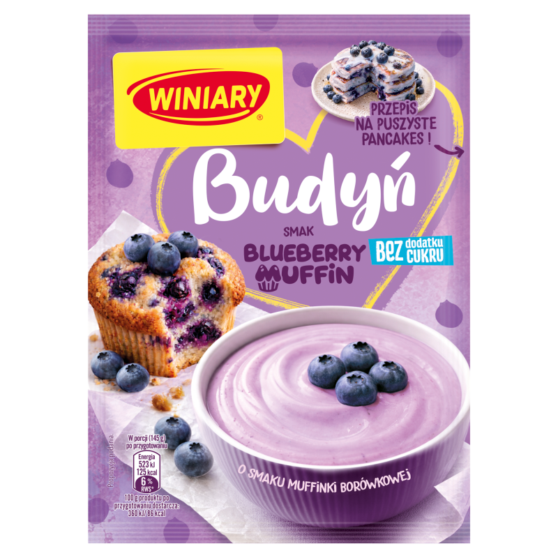 Budyń Blueberry Muffin (bez cukru)