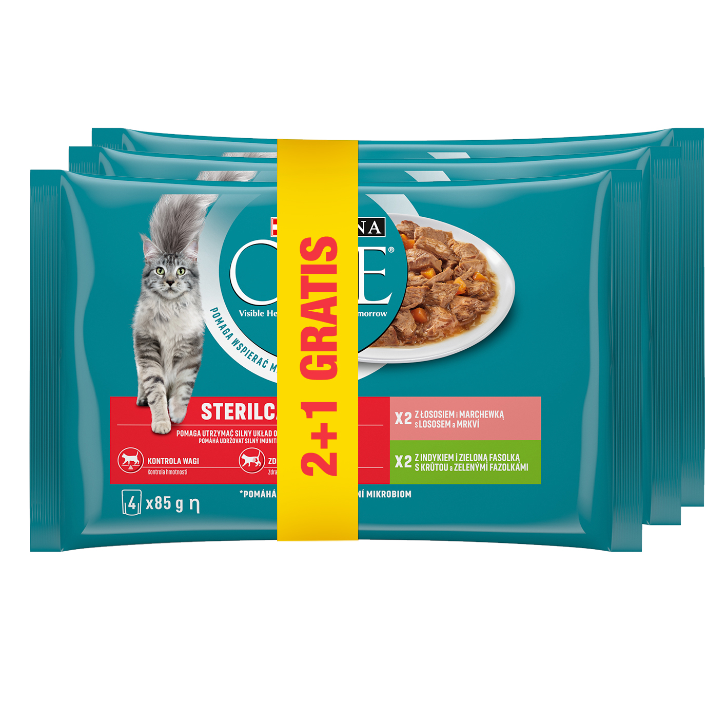 Karma dla kotów sterylizowanych 2+1(4x85g)