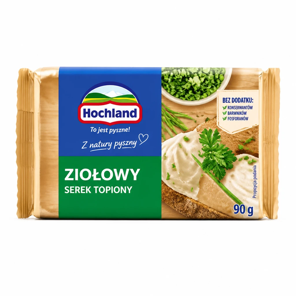 Serek topiony ziołowy bloczek Hochland 90g