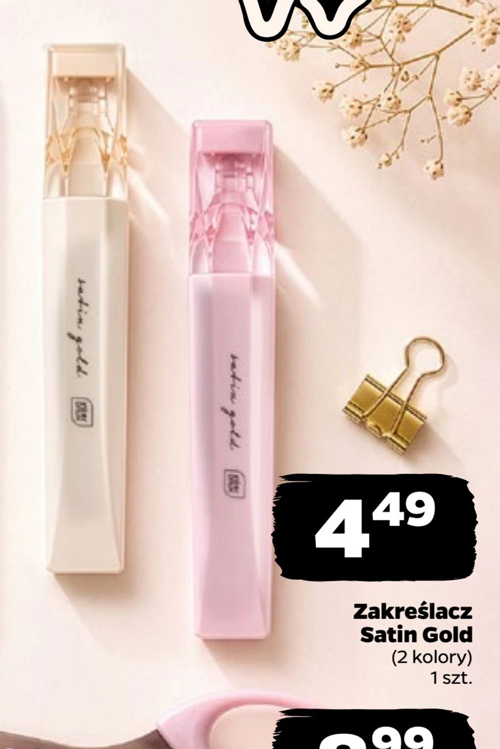 Zakreślacz Satin Gold