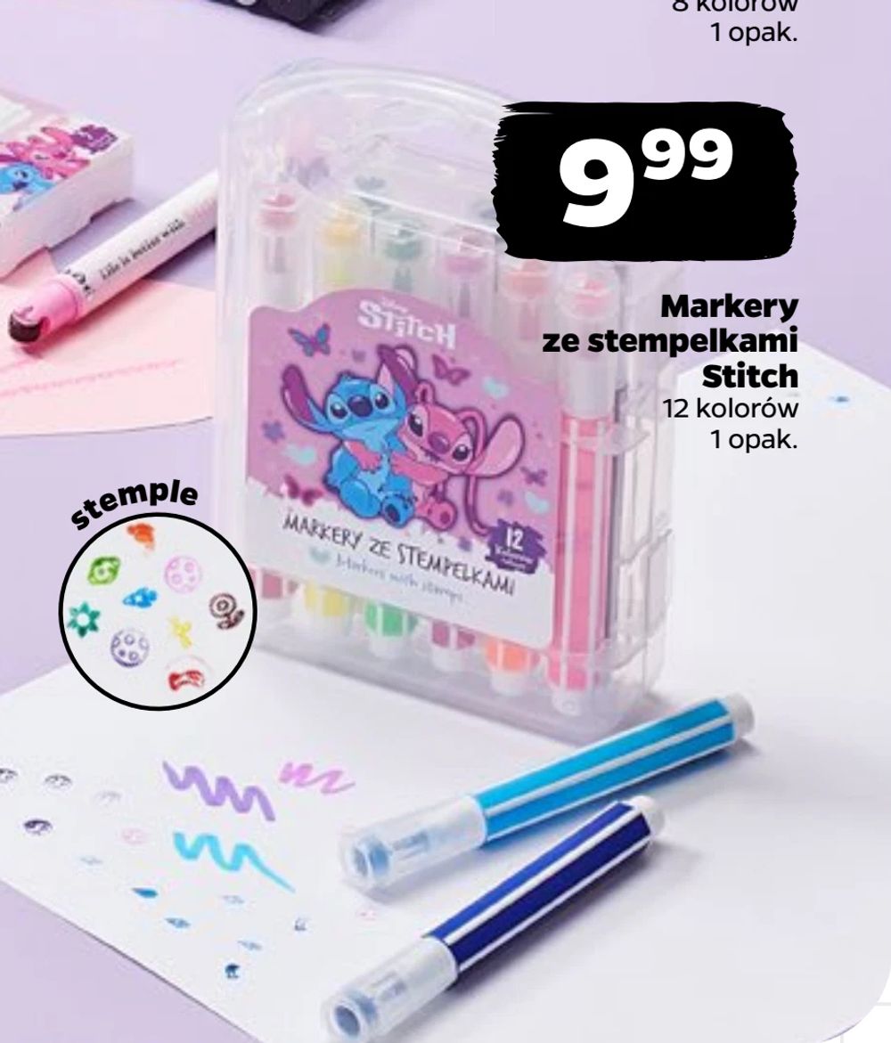 Markery ze stempelkami Stitch
