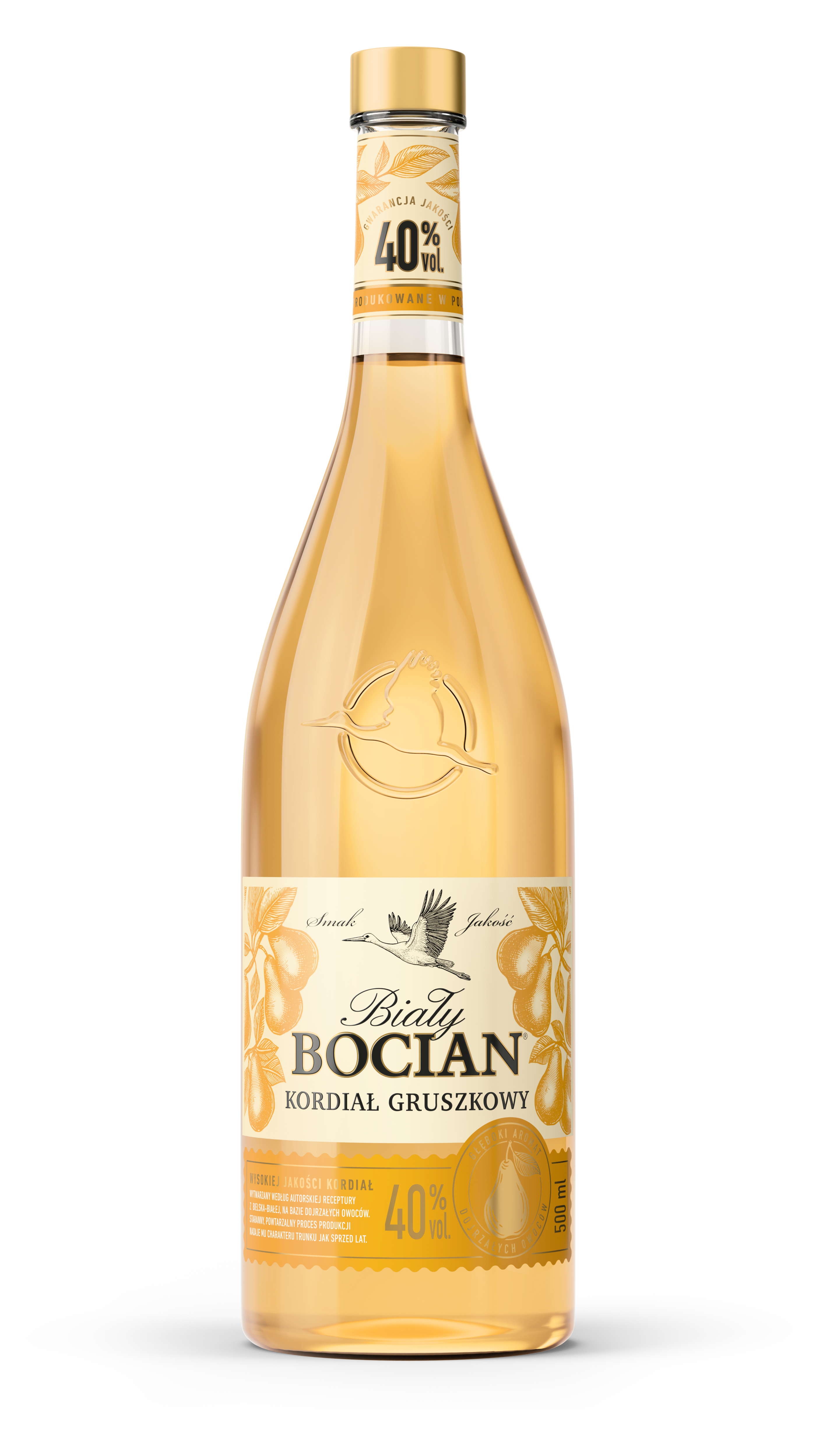 Biały Bocian Cordial Gruszkówka 40% 500Ml