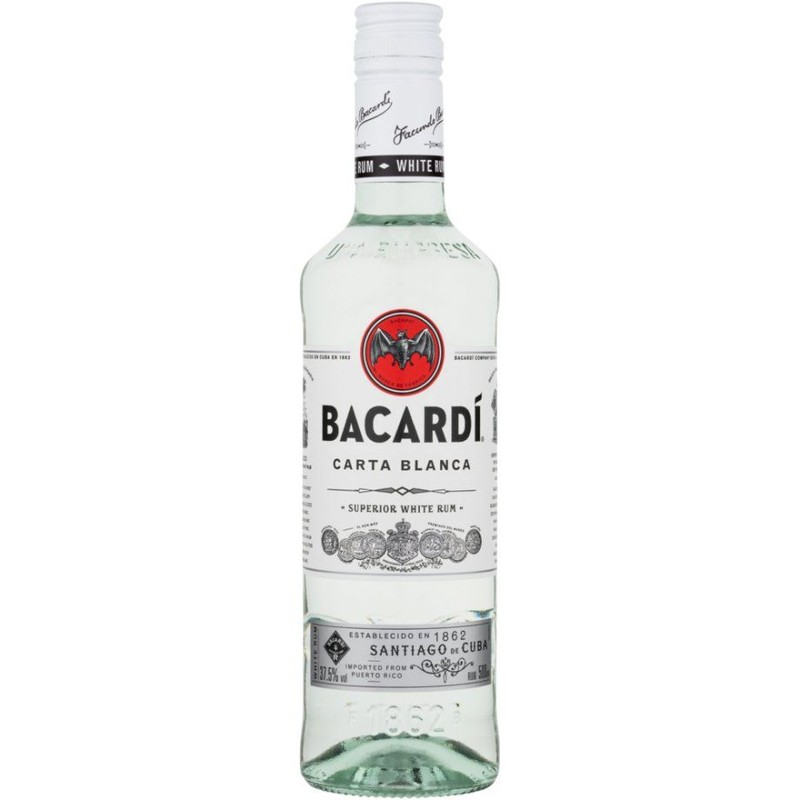 Rum jasny Carta Blanca alk. 37,5% obj. Bacardi 500 ml