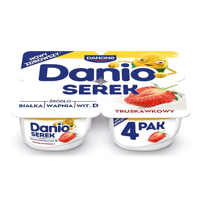 Danio serek truskawkowy Danone 4 x 130 g