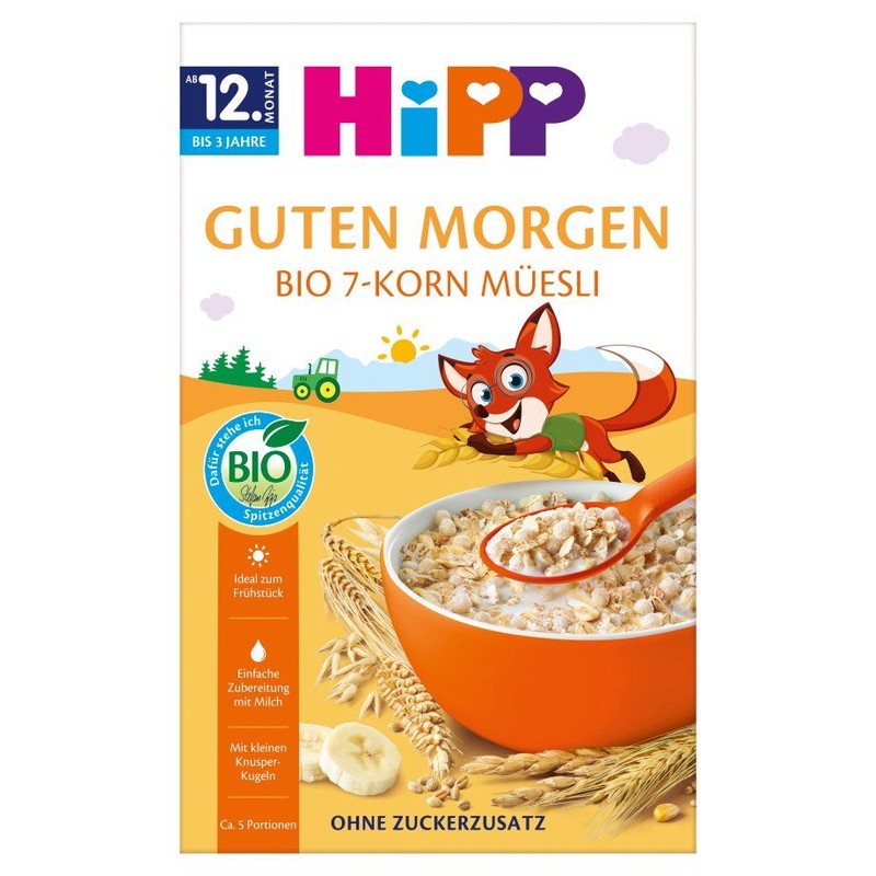BIO Musli 7 zbóż z bananami HiPP 200 g
