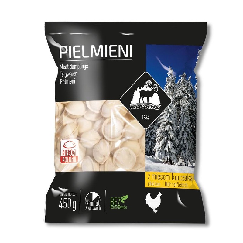 Pielmieni z mięsem kurczaka Mooroz  450 g