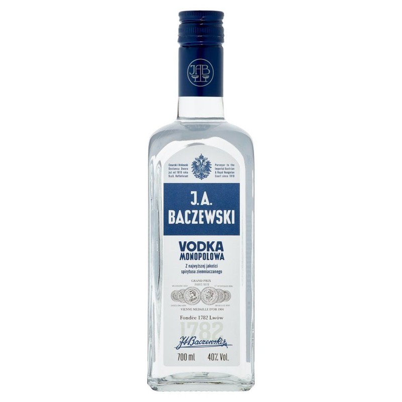 Wódka monopolowa alk. 40% obj. J.A. Baczewski 700 ml