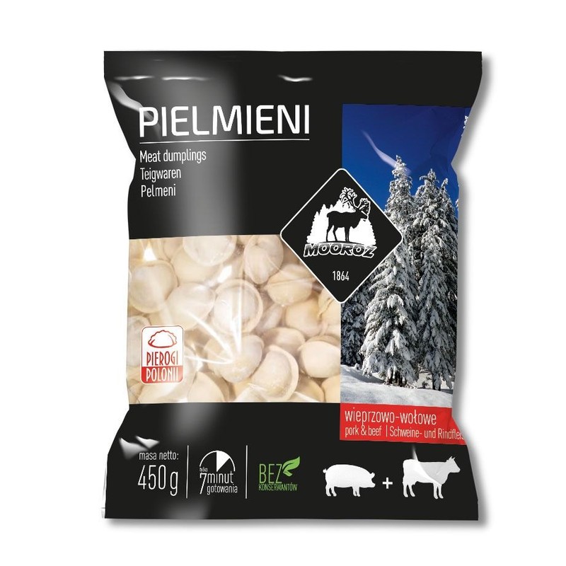 Pielmieni wieprzowo-wołowe Mooroz  450 g