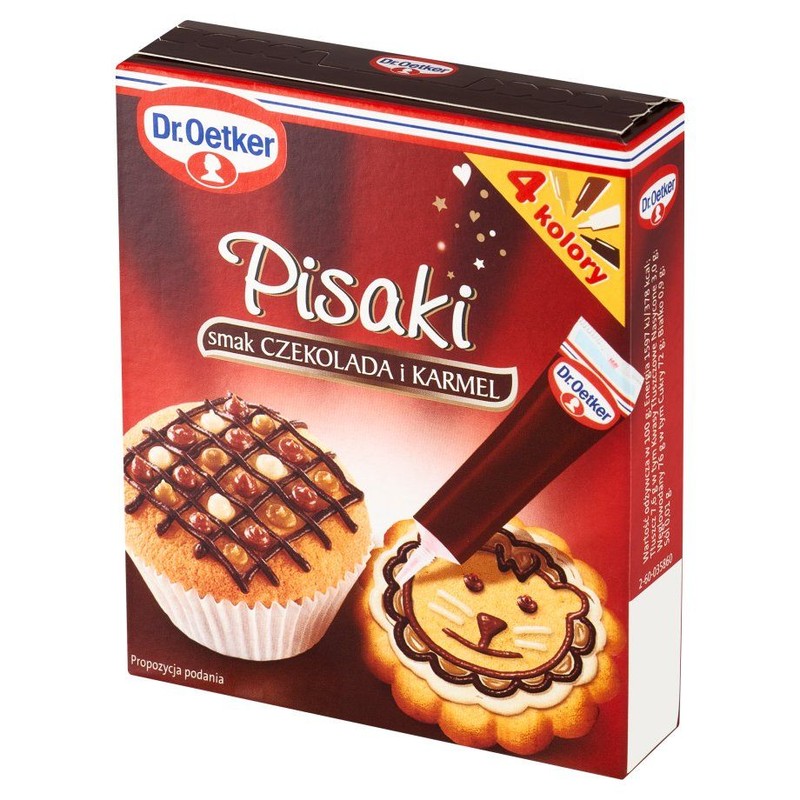 Pisaki cukrowe smak czekolada i karmel Dr.Oetker 76 g