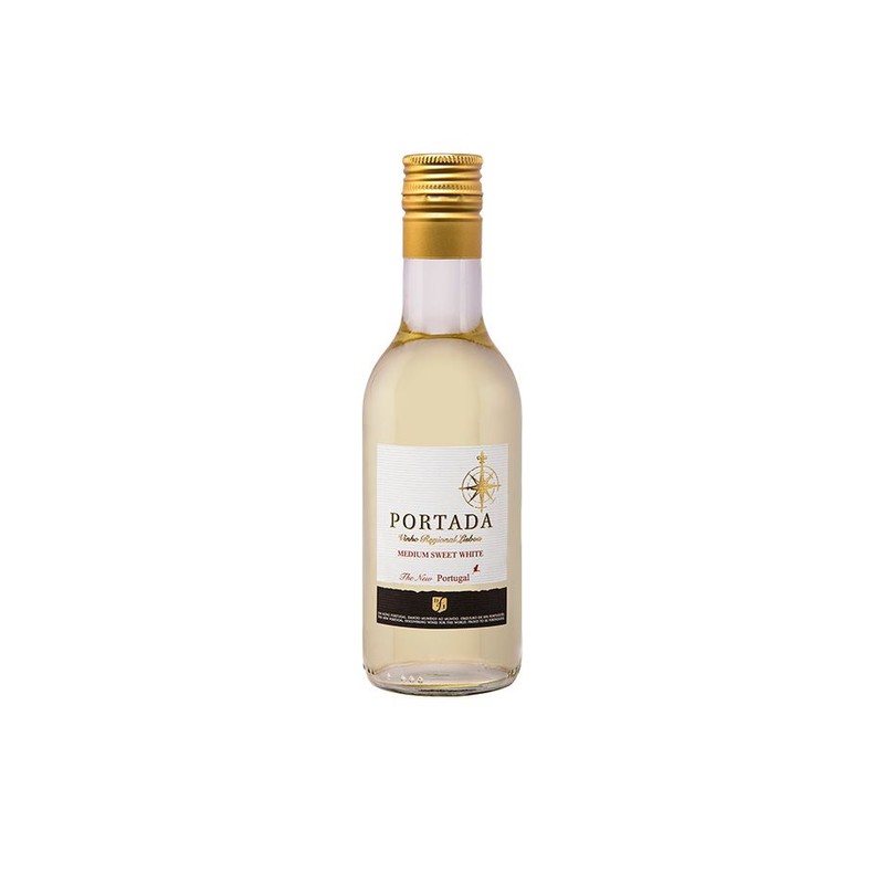 Wino białe półsłodkie alk. 12,5% obj. Portada 187 ml