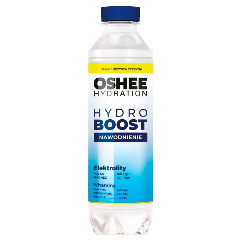 Napój izotoniczny niegazowany o smaku cytrynowym  Oshee 555 ml