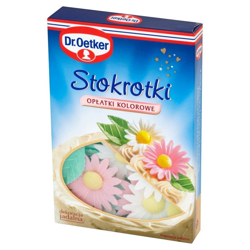 Stokrotki opłatki kolorowe Dr.Oetker 8 sztuk
