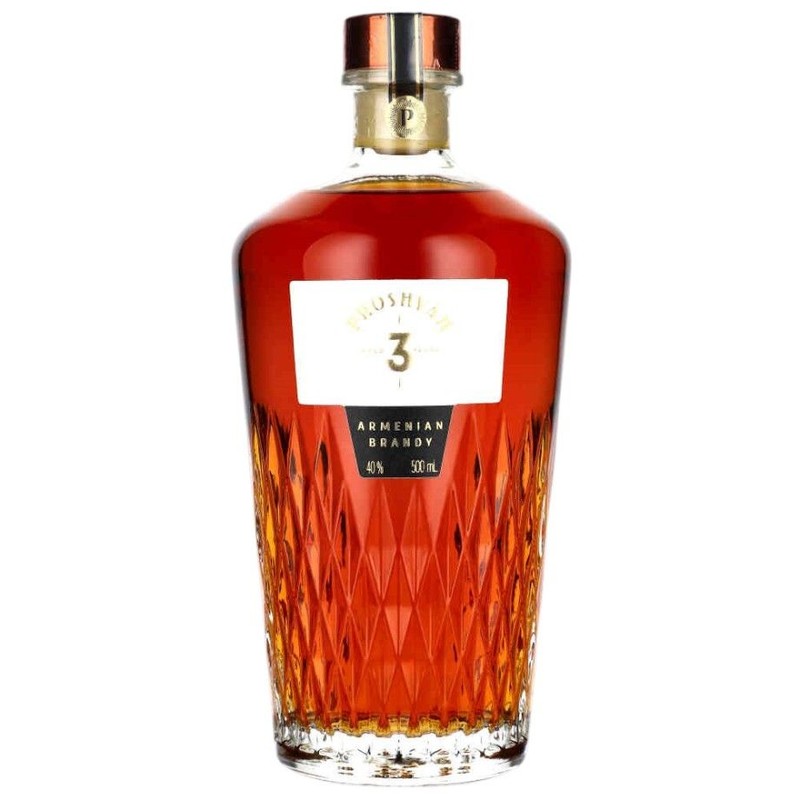 Brandy Armenian 3YO alk. 40,0% obj. Proshyan  500 ml