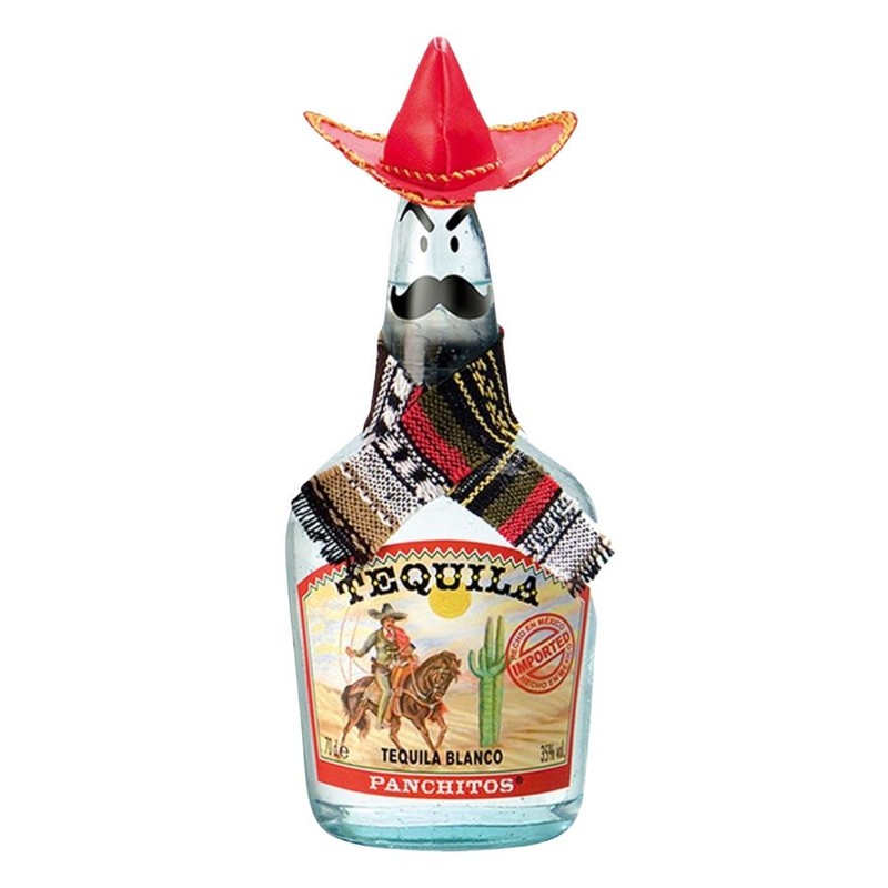 Tequila Silver alk. 35,0% obj. + Sombrero Panchitos 700 ml