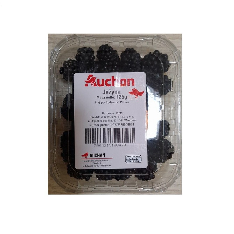 Jeżyna Owoce  Auchan 125 g