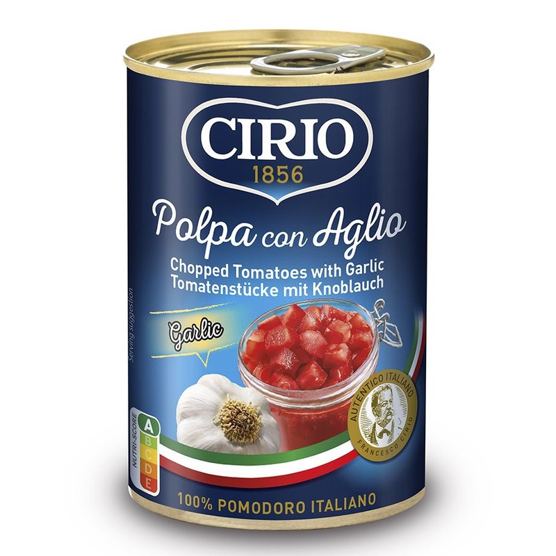 Pomidory krojone z czosnkiem Cirio 400 g