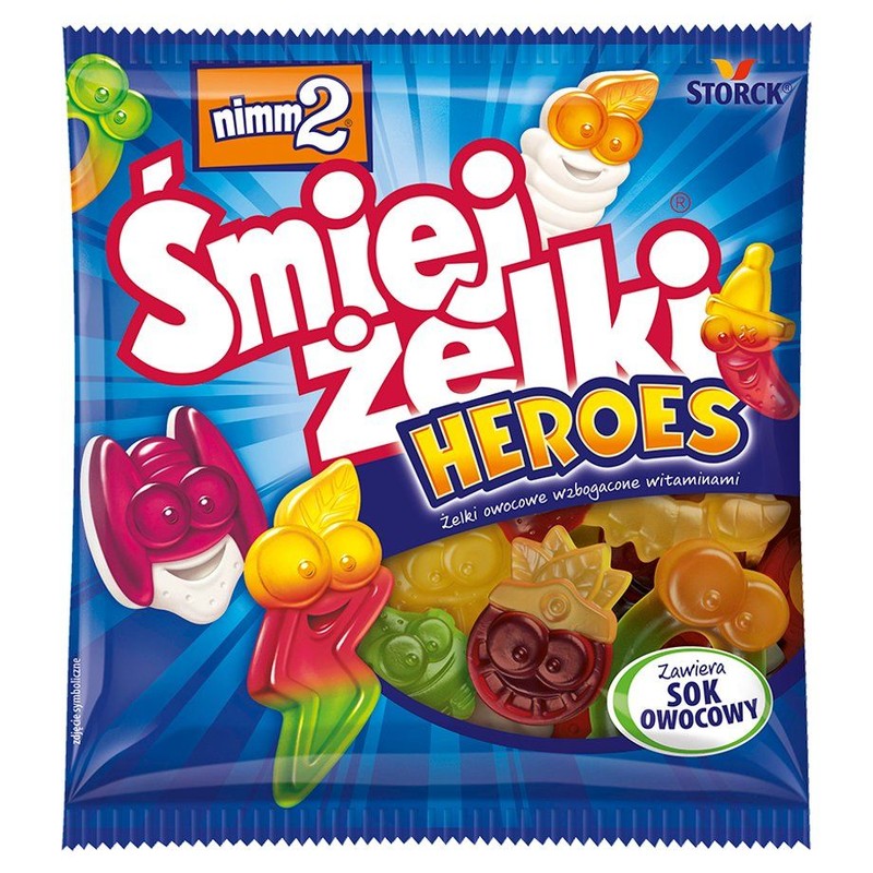 Śmiejżelki heroes żelki owocowe  nimm2 90 g