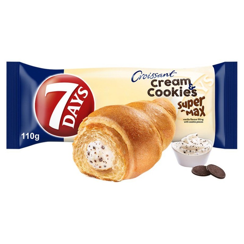 Croissant Super Max cream & cookies 7 Days 110 g
