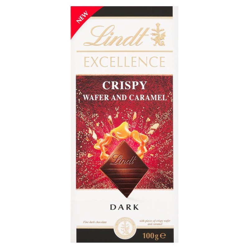 Czekolada Excellence z karmelowym wafelkiem Lindt 100 g