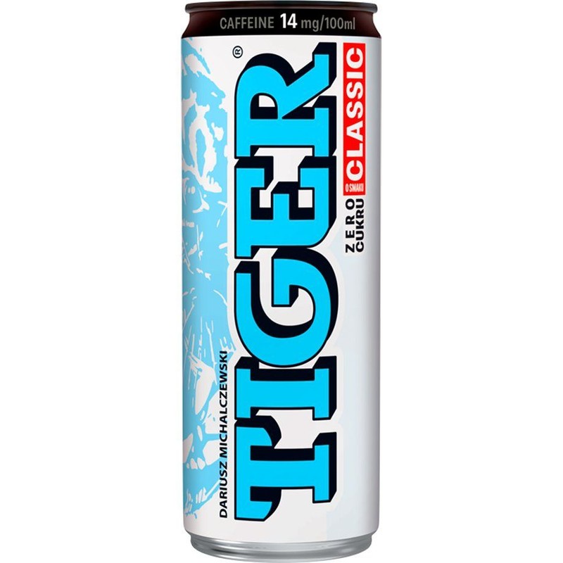 Napój energetyzujący Classic Zero Cukru TIGER 250 ml