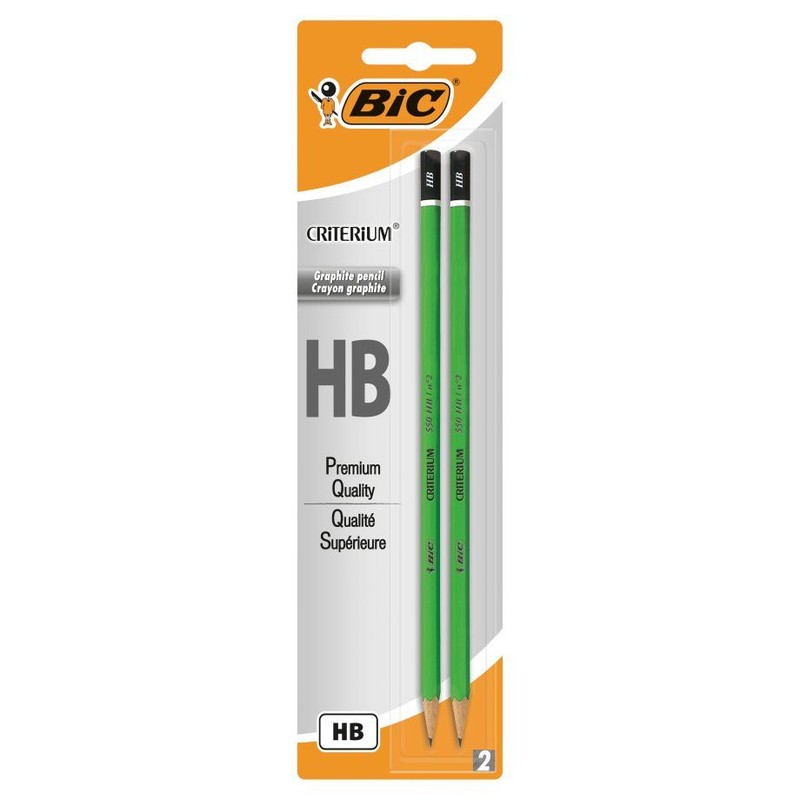 Ołówek bez gumki Criterium 550 HB BIC 2 sztuki